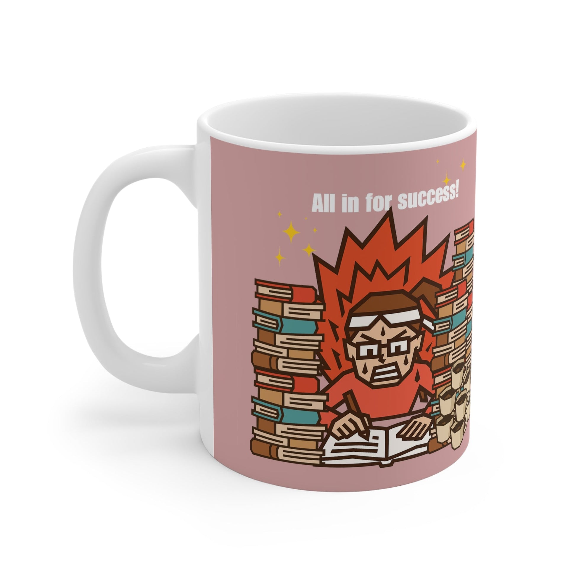 Photo of Hustle Fuel Mug (Girl)| Motivational Coffee Cup for Study & Work from IROHA - STUDIO