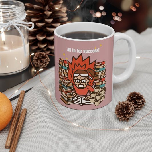 Photo of Hustle Fuel Mug (Girl)| Motivational Coffee Cup for Study & Work from IROHA - STUDIO