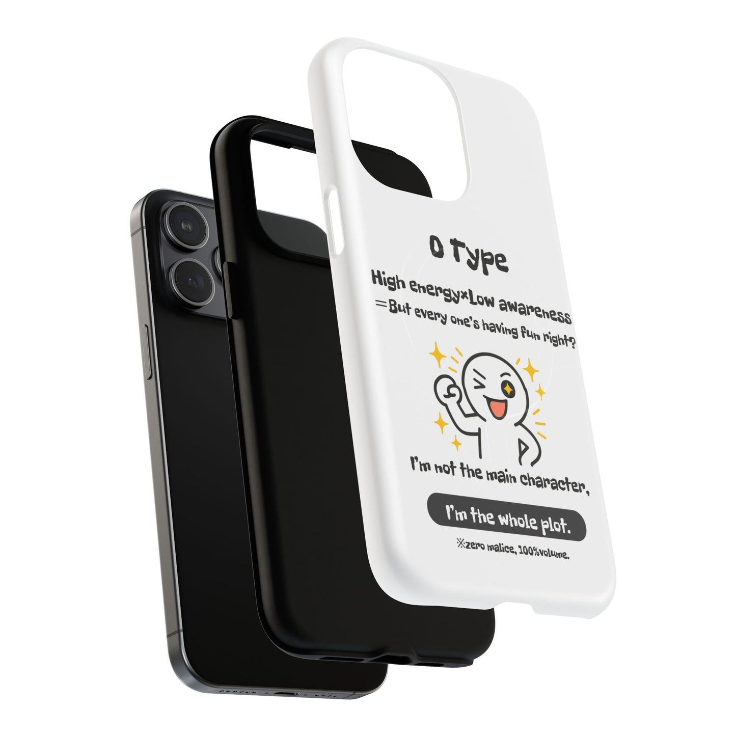 Photo of O Blood Type Phone Case Magnetic Charging Compatible & Bold Personality Design from IROHA - STUDIO