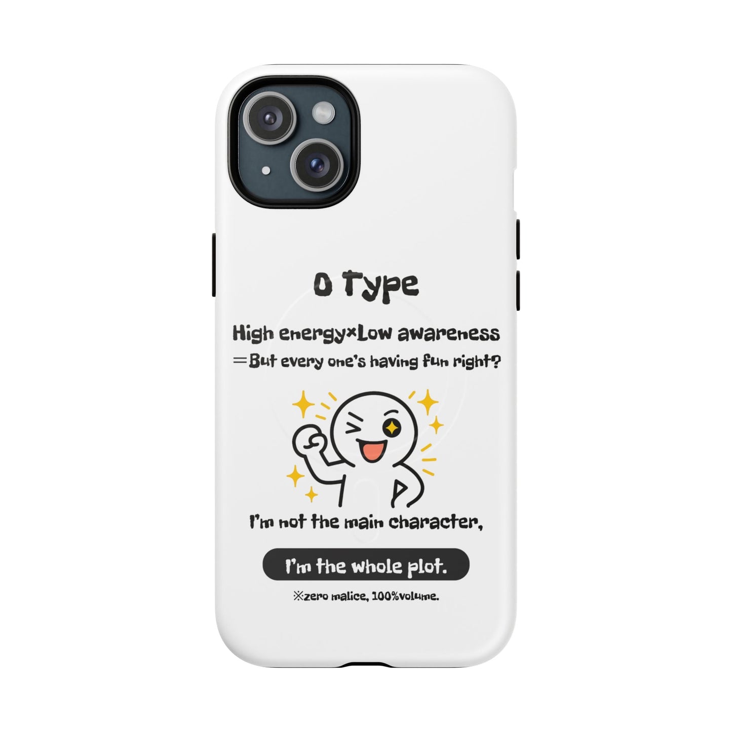Photo of O Blood Type Phone Case Magnetic Charging Compatible & Bold Personality Design from IROHA - STUDIO