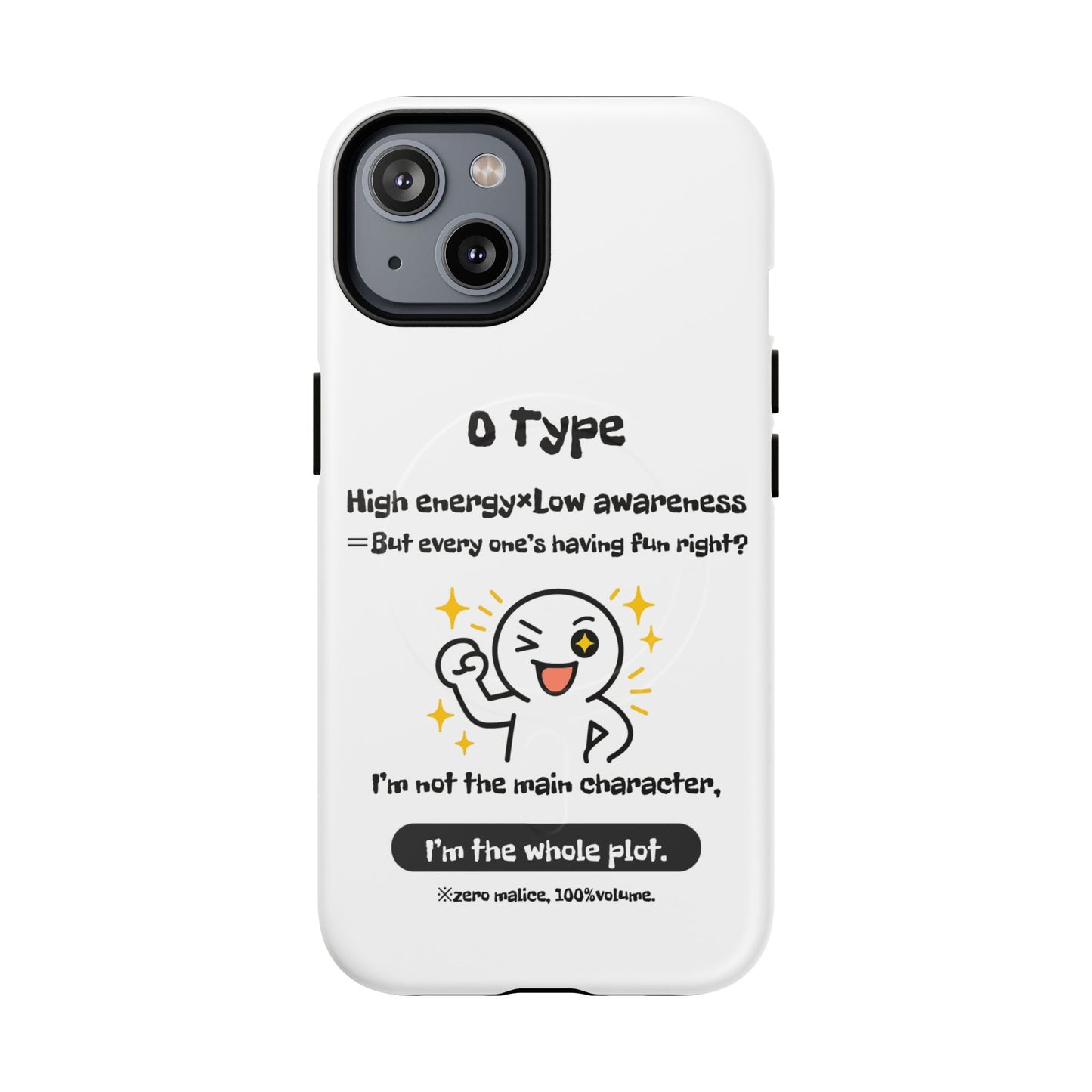 Photo of O Blood Type Phone Case Magnetic Charging Compatible & Bold Personality Design from IROHA - STUDIO