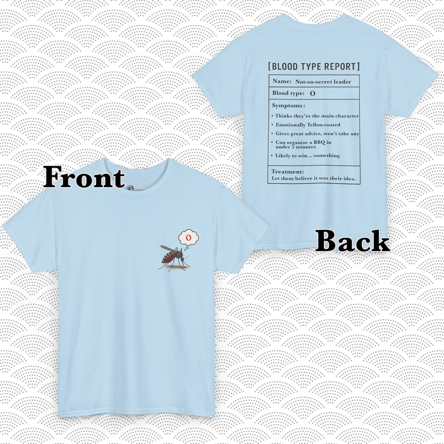 Photo of O Blood Type T-Shirt – Funny Insect Tee Japanese Humour Gift from IROHA - STUDIO