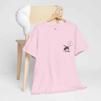 O Blood Type T-Shirt - Funny Insect Tee Japanese Humour Gift Light Pink by IROHA-studio