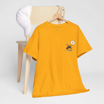 O Blood Type T-Shirt – Funny Insect Tee Japanese Humour Gift Gold by IROHA-studio