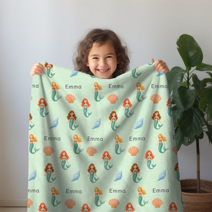 Photo of Personalised Baby Blanket Mermaid (3colour) - Best Baby Gift from IROHA - STUDIO