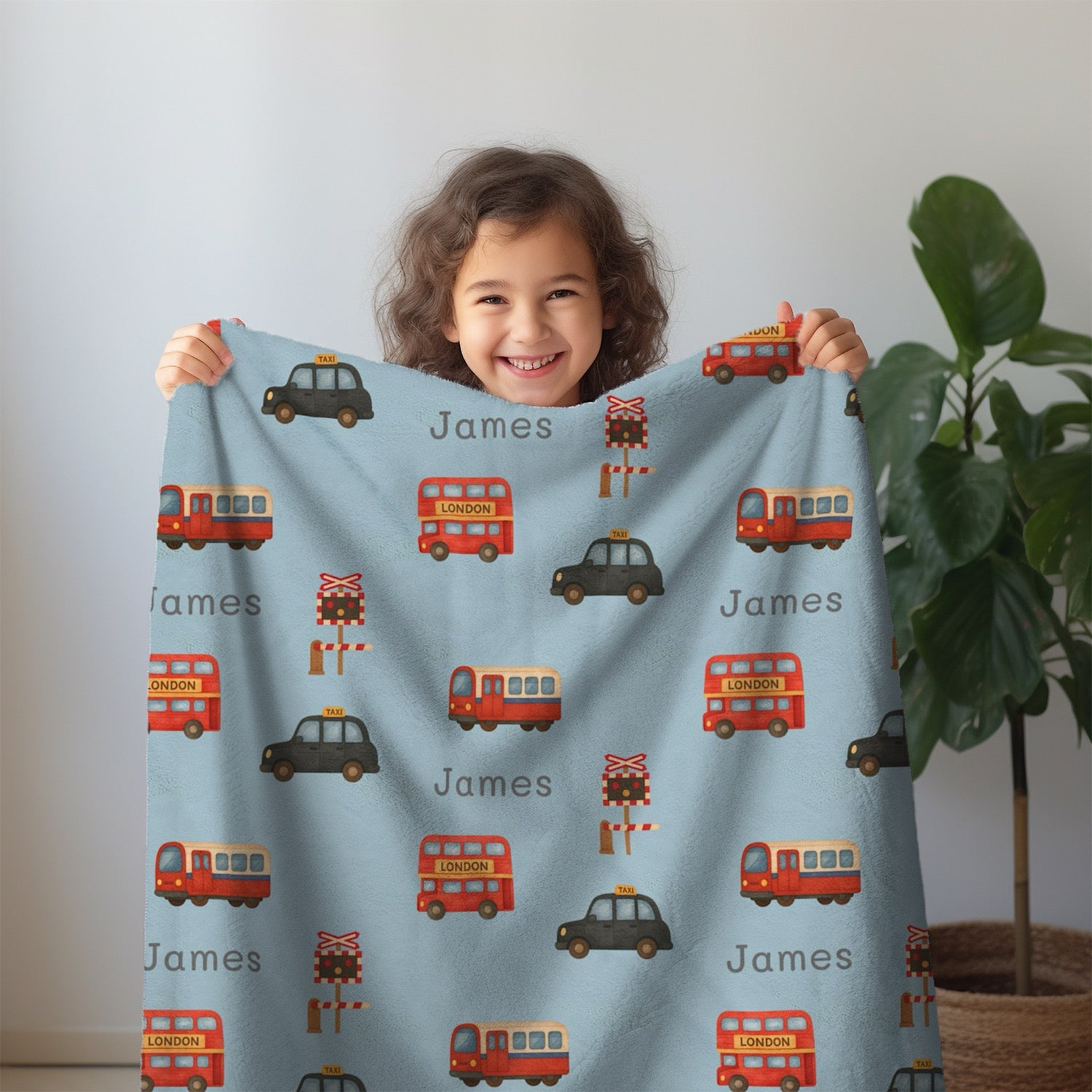 Photo of Personalized Baby Blanket - London Transport (3 Color Options) - Best Baby Gift from IROHA - STUDIO