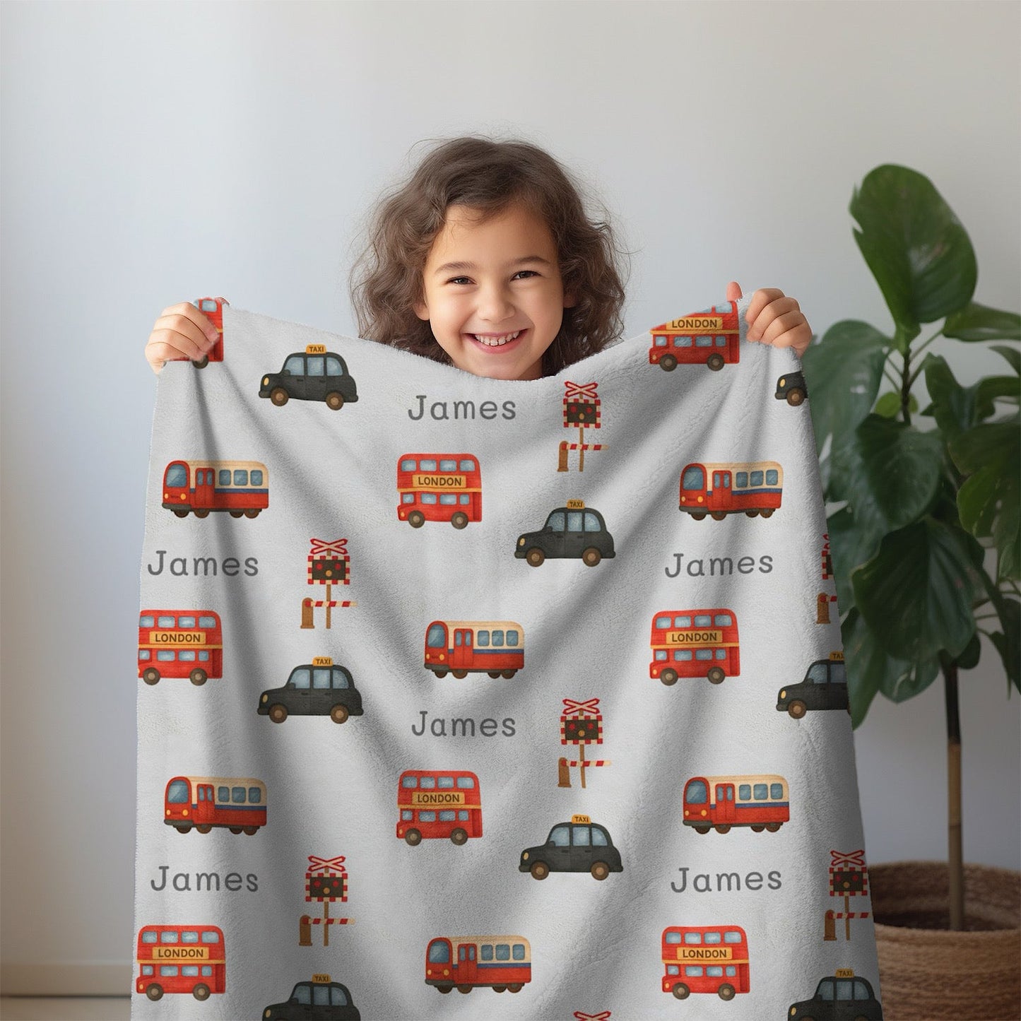 Photo of Personalized Baby Blanket - London Transport (3 Color Options) - Best Baby Gift from IROHA - STUDIO