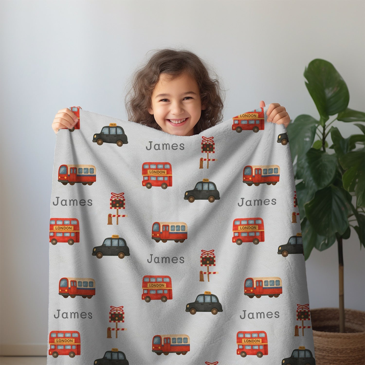 Photo of Personalized Baby Blanket - London Transport (3 Color Options) - Best Baby Gift from IROHA - STUDIO