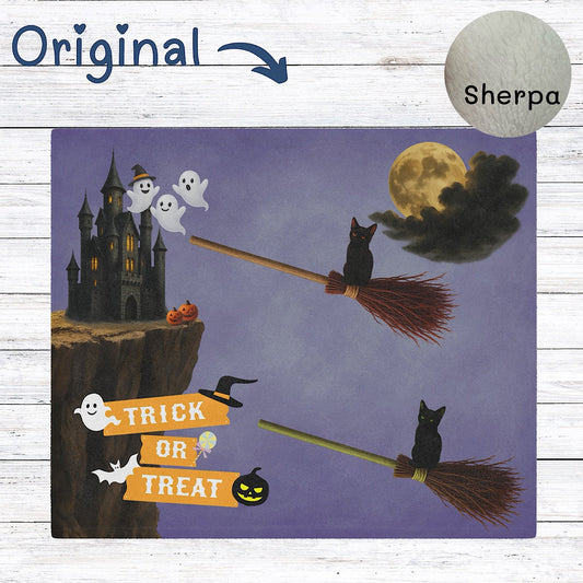 Photo of Twin Halloween Baby Blanket for Spooky Photo Prop ( Purple ) from IROHA - STUDIO