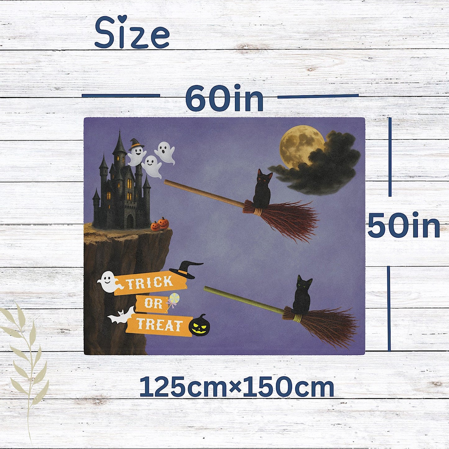 Photo of Twin Halloween Baby Blanket for Spooky Photo Prop ( Purple ) from IROHA - STUDIO