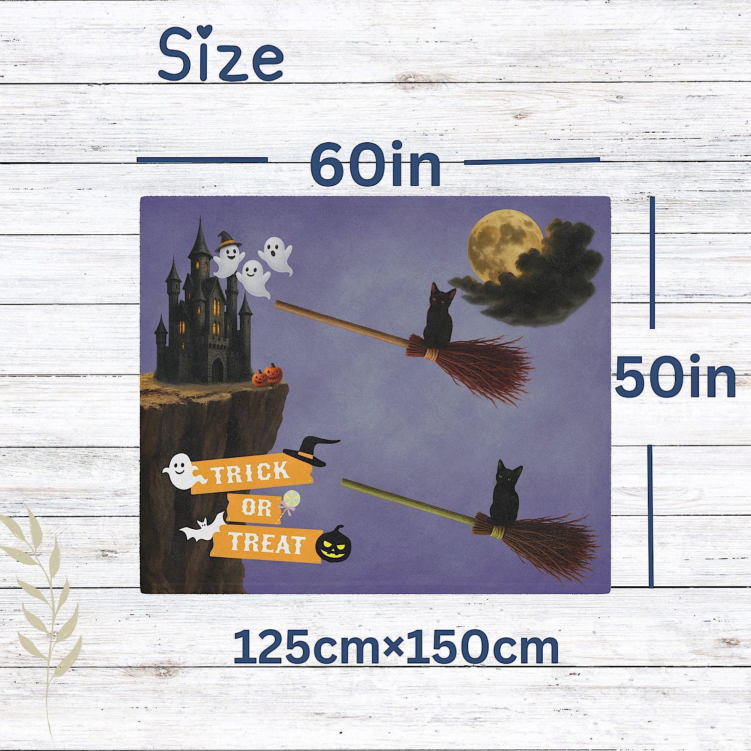 Photo of Twin Halloween Baby Blanket for Spooky Photo Prop ( Purple ) from IROHA - STUDIO