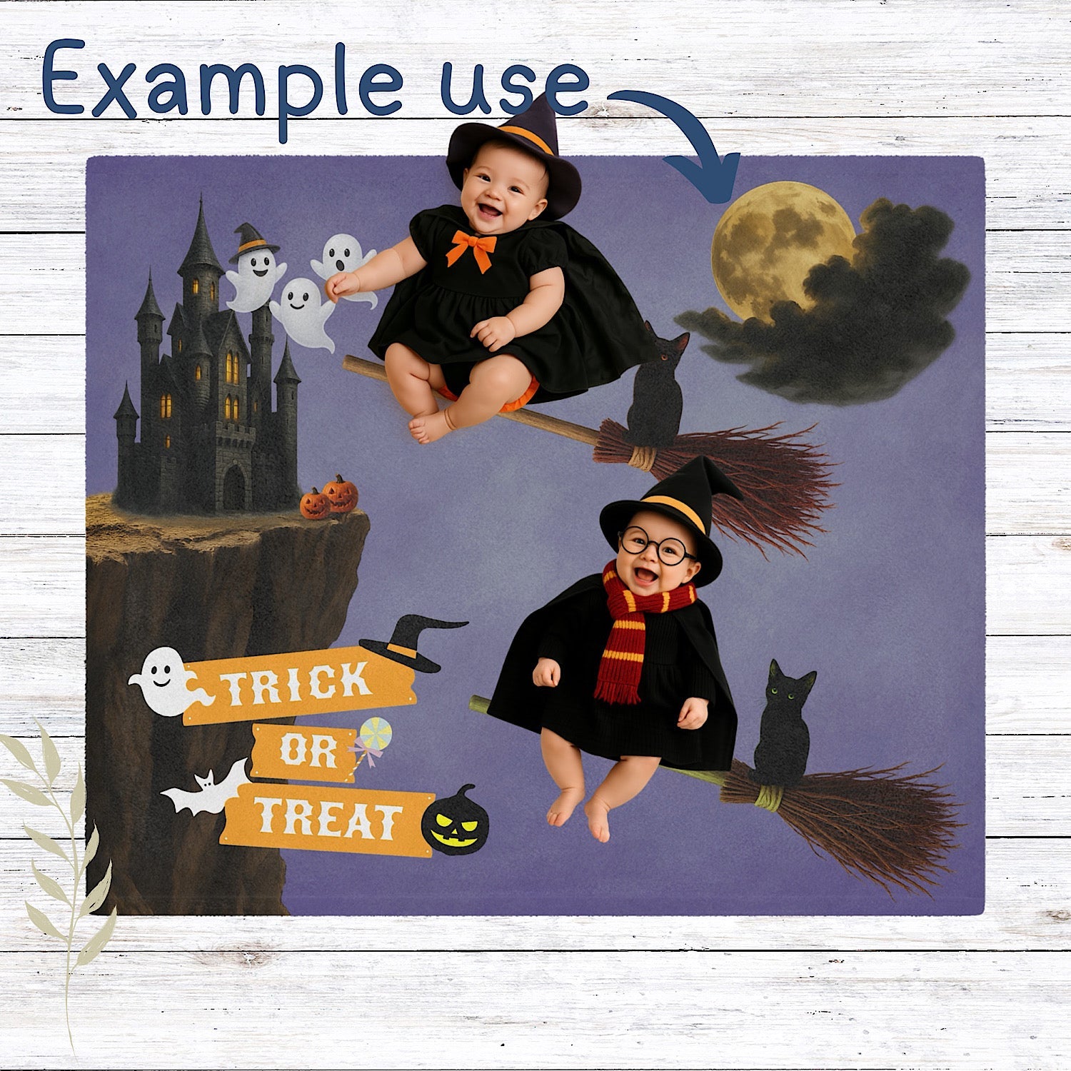 Photo of Twin Halloween Baby Blanket for Spooky Photo Prop ( Purple ) from IROHA - STUDIO